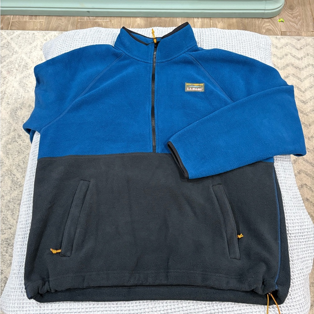 L.L. Bean fleece half zip pullover sz. XL